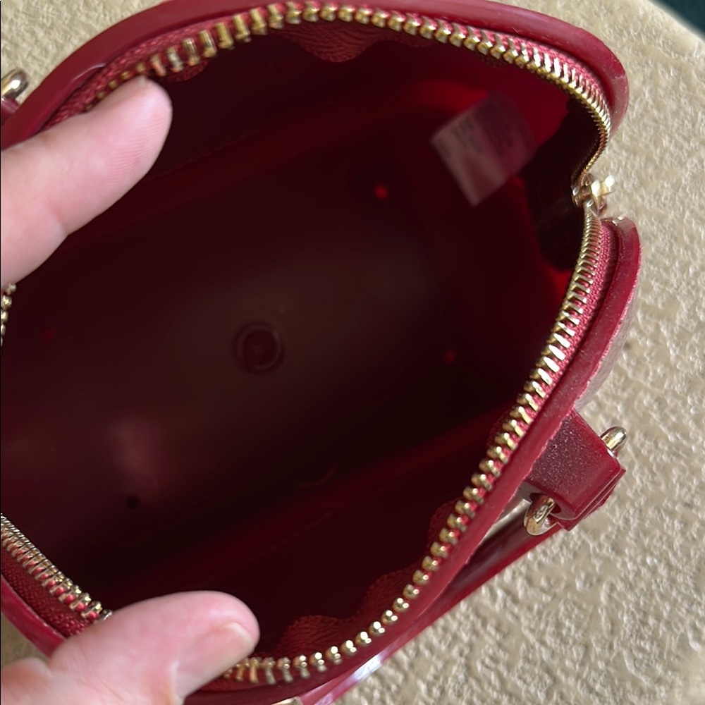 Red PVC mini Handbag - Picture 3 of 3